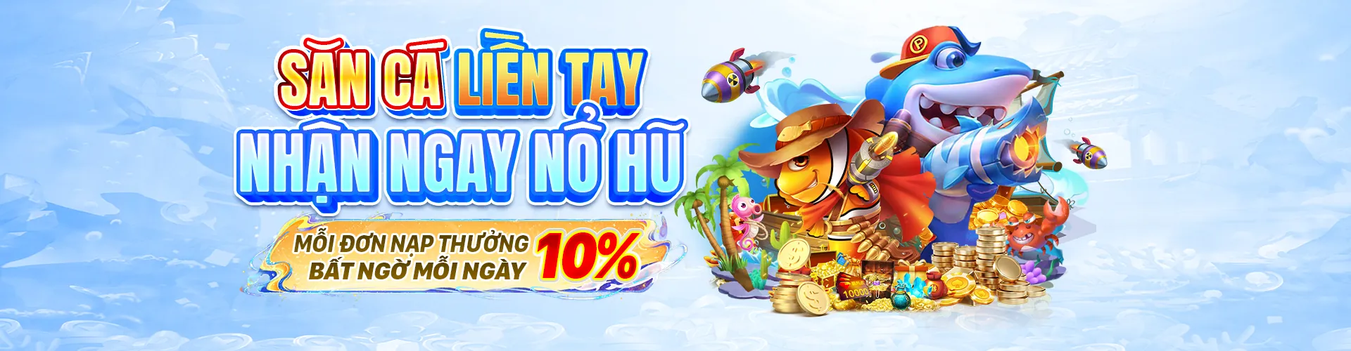 Hình ảnh chính Nổ Hũ Vin99 với biểu tượng jackpot và tiền vàng